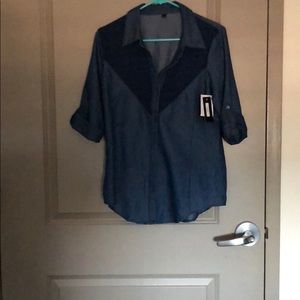 Jeans Blue Button down